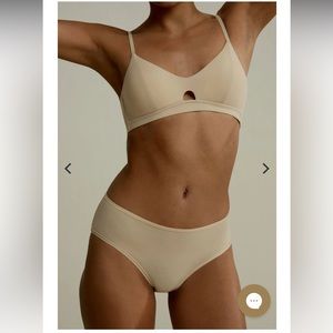 NEIWAI Pure Comfort Soft Modal Triangle Bra 2.0 size S in Ecru